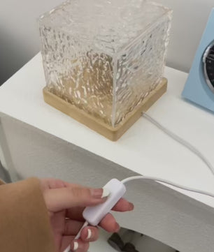 Noorderlicht Lamp – 16 Kleuren Vlam/Kristallen Nachtlampje
