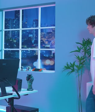 Gamingstoel met Voetsteun & Luidspreker – Ergonomisch tot 150 kg