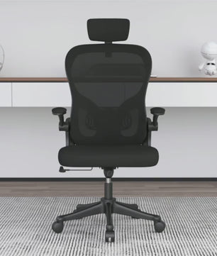 Ergonomische Bureaustoel – Verstelbaar – Mesh – Lendensteun – Grijs/Wit