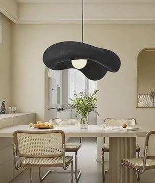 Scandinavische Crème Hanglamp – Minimalistische Wabi-Sabi Kroonluchter voor Woonkamer, Eetkamer & Slaapkamer