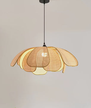 Nordic Handgeweven Lotus Kroonluchter – Retro Design met E27 Fitting