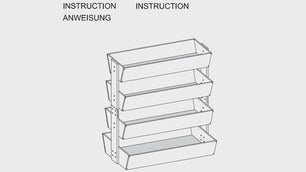4-Laags Verhoogde Plantenbak met Ladderdesign
