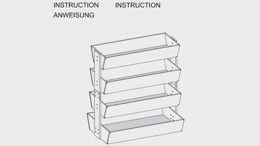 4-Laags Verhoogde Plantenbak met Ladderdesign