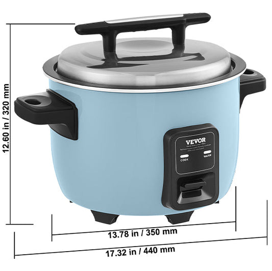 Commerciële Rijstkoker 8L/10L/13L – Aluminium Binnenpot met Antiaanbaklaag en Warmhoudfunctie