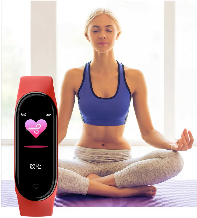 Smartwatch Fitness Armband – Hartslagmeter, Bloeddruk en Waterdichte Sport Tracker
