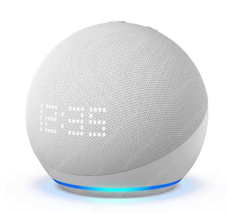 Smart Speaker met Spraakassistent en Klok – Mini WiFi Speaker met Bluetooth en Voice Control