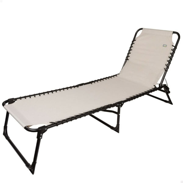 SUN-LOUNGER AKTIVE CREAM 190 X 32 X 58 CM