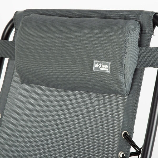 SUN-LOUNGER AKTIVE DARK GREY 52 X 102 X 68 CM