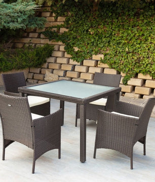 TABLE SET WITH 4 CHAIRS AKTIVE
