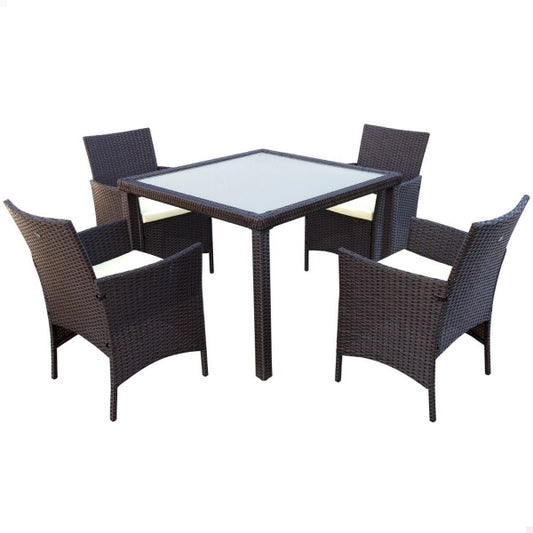 TABLE SET WITH 4 CHAIRS AKTIVE