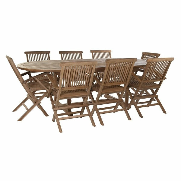 TABLE SET WITH CHAIRS DKD HOME DECOR 90 CM 180 X 120 X 75 CM