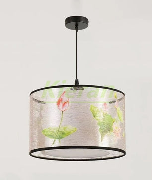Nordic Stoffen LED Hanglamp – Moderne Kroonluchter van Stof voor Woonkamer, Slaapkamer & Lounge
