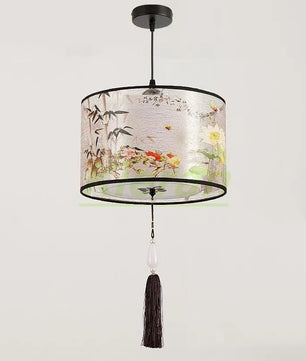 Nordic Stoffen LED Hanglamp – Moderne Kroonluchter van Stof voor Woonkamer, Slaapkamer & Lounge