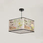 Nordic Stoffen LED Hanglamp – Moderne Kroonluchter van Stof voor Woonkamer, Slaapkamer & Lounge