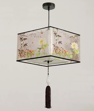 Nordic Stoffen LED Hanglamp – Moderne Kroonluchter van Stof voor Woonkamer, Slaapkamer & Lounge