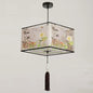 Nordic Stoffen LED Hanglamp – Moderne Kroonluchter van Stof voor Woonkamer, Slaapkamer & Lounge
