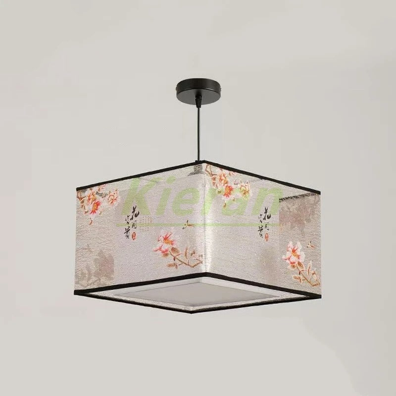 Nordic Stoffen LED Hanglamp – Moderne Kroonluchter van Stof voor Woonkamer, Slaapkamer & Lounge