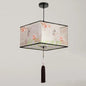 Nordic Stoffen LED Hanglamp – Moderne Kroonluchter van Stof voor Woonkamer, Slaapkamer & Lounge