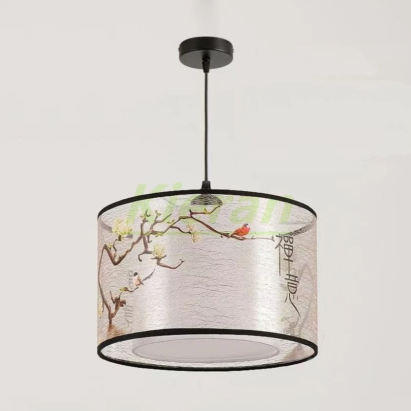 Nordic Stoffen LED Hanglamp – Moderne Kroonluchter van Stof voor Woonkamer, Slaapkamer & Lounge