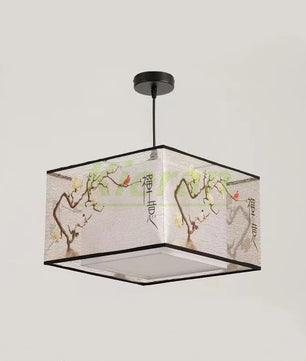 Nordic Stoffen LED Hanglamp – Moderne Kroonluchter van Stof voor Woonkamer, Slaapkamer & Lounge