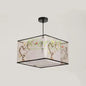 Nordic Stoffen LED Hanglamp – Moderne Kroonluchter van Stof voor Woonkamer, Slaapkamer & Lounge