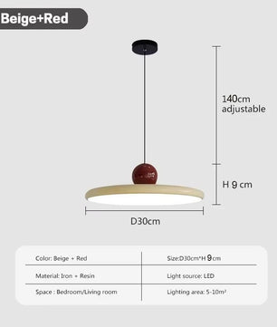 Nordic UFO Kroonluchter – Ultradunne Moderne Hanglamp voor Woonkamer, Restaurant & Werkruimtes