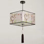 Nordic Stoffen LED Hanglamp – Moderne Kroonluchter van Stof voor Woonkamer, Slaapkamer & Lounge