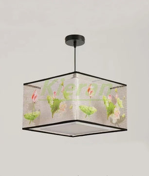 Nordic Stoffen LED Hanglamp – Moderne Kroonluchter van Stof voor Woonkamer, Slaapkamer & Lounge