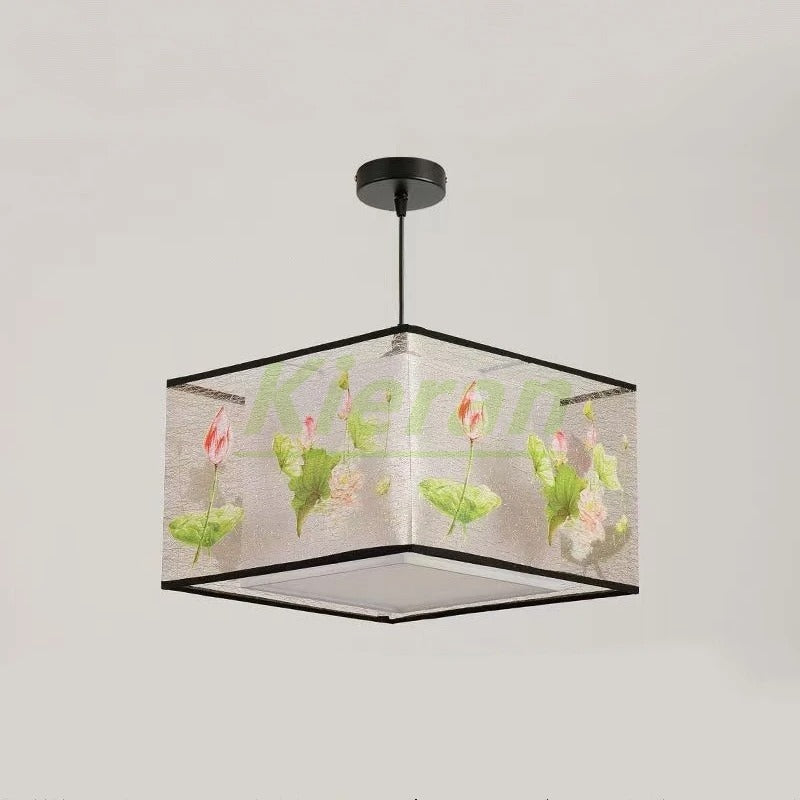 Nordic Stoffen LED Hanglamp – Moderne Kroonluchter van Stof voor Woonkamer, Slaapkamer & Lounge