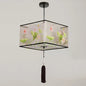 Nordic Stoffen LED Hanglamp – Moderne Kroonluchter van Stof voor Woonkamer, Slaapkamer & Lounge
