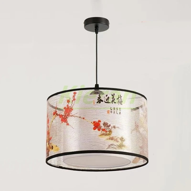 Nordic Stoffen LED Hanglamp – Moderne Kroonluchter van Stof voor Woonkamer, Slaapkamer & Lounge