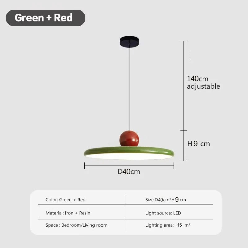 Nordic UFO Kroonluchter – Ultradunne Moderne Hanglamp voor Woonkamer, Restaurant & Werkruimtes