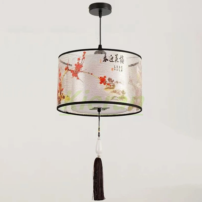 Nordic Stoffen LED Hanglamp – Moderne Kroonluchter van Stof voor Woonkamer, Slaapkamer & Lounge