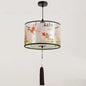 Nordic Stoffen LED Hanglamp – Moderne Kroonluchter van Stof voor Woonkamer, Slaapkamer & Lounge