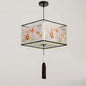 Nordic Stoffen LED Hanglamp – Moderne Kroonluchter van Stof voor Woonkamer, Slaapkamer & Lounge